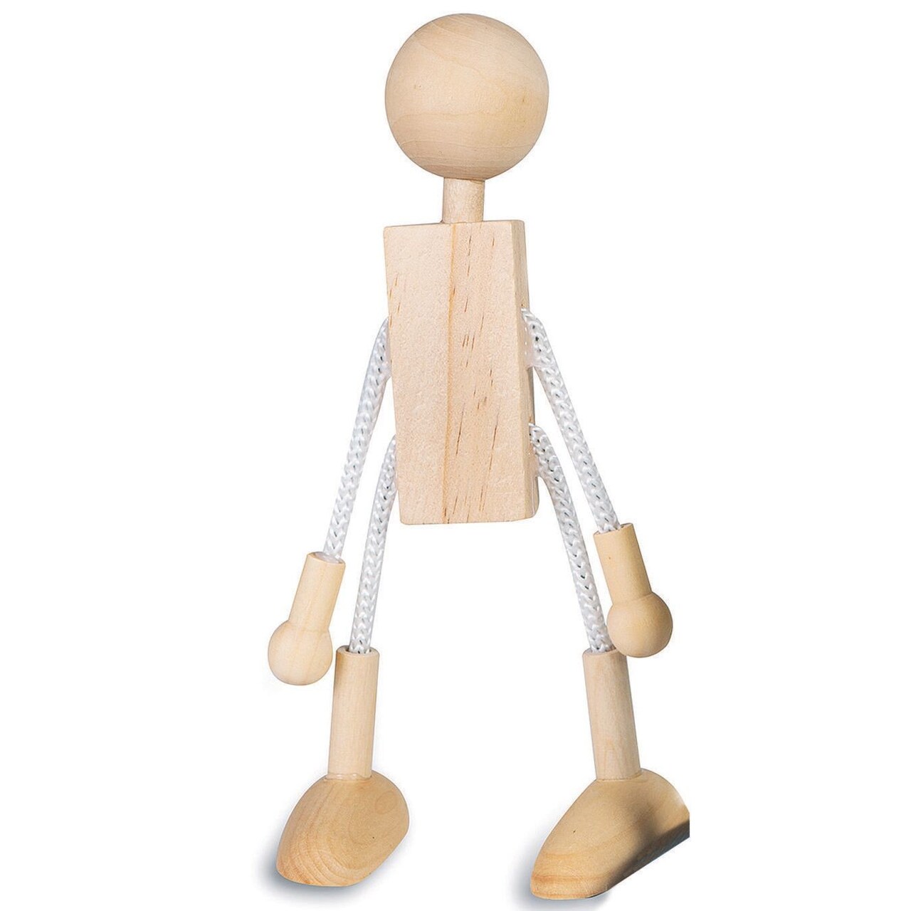 Unfinished Posable Wood Dolls (Pack of 6)